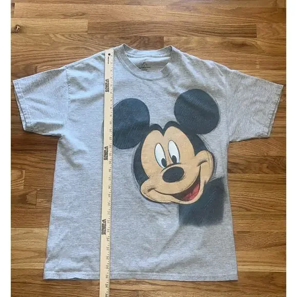Mickey Mouse Retro T-Shirt Big Print Double-Sided Hanes Size L Walt Disney World - Picture 4 of 8
